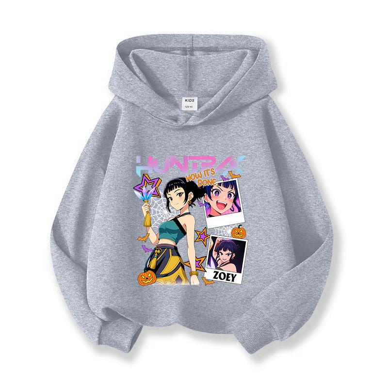 2025 KPop Demon Hunters Hoodie Fashion Sweatshirt Pullover Cute Long Sleeve Autumn Girls Cartoon Y2K Hoody Sportswear