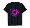 Dooldle Valentinstag Retro Pink Farbe Herz T-Shirt Für Feiertagspaar Freundin Freund Stree Style Hip Hop Tee