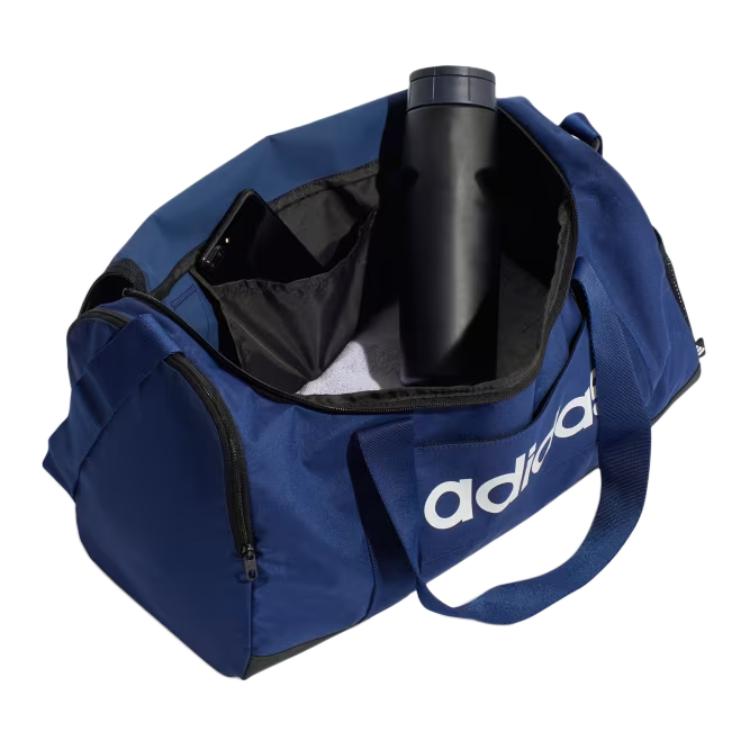 adidas Polyester One Shoulder Crossbody Handbag, Travel Bag Unisex Dark Blue & White Adidas IN6111