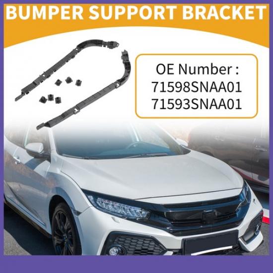 1 Pair LH RH Rear Bumper Support Bracket for Honda Civic 2006-2011 71598SNAA01