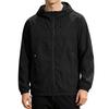 Men's Lightweight Hooded Sun Protection Jacket UV Resistant Outdoor Windbreaker with Zipper Pockets and Adjustable Drawstrings for Travel