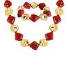 Vintage Boho Colorful Acrylic Irregular Bead Chain Necklace for Women, Geometric Resin Handmade Necklace, Fashion Jewelry Set