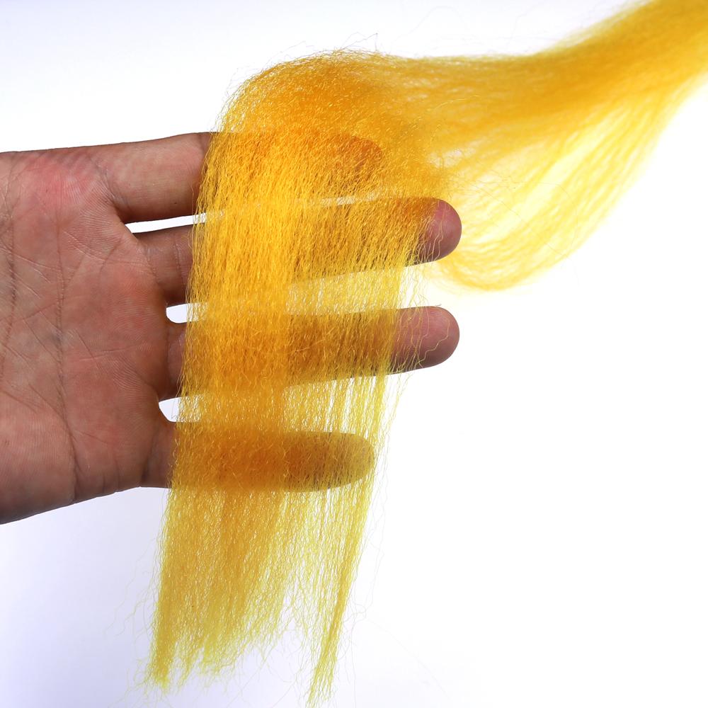 1 Pack 30Cm Crimped Kinky Minnow Fiber Streamer Fly Fibers Bucktail Jig Head Tying Material For Fly Fishing Trout Pike Bass Lure