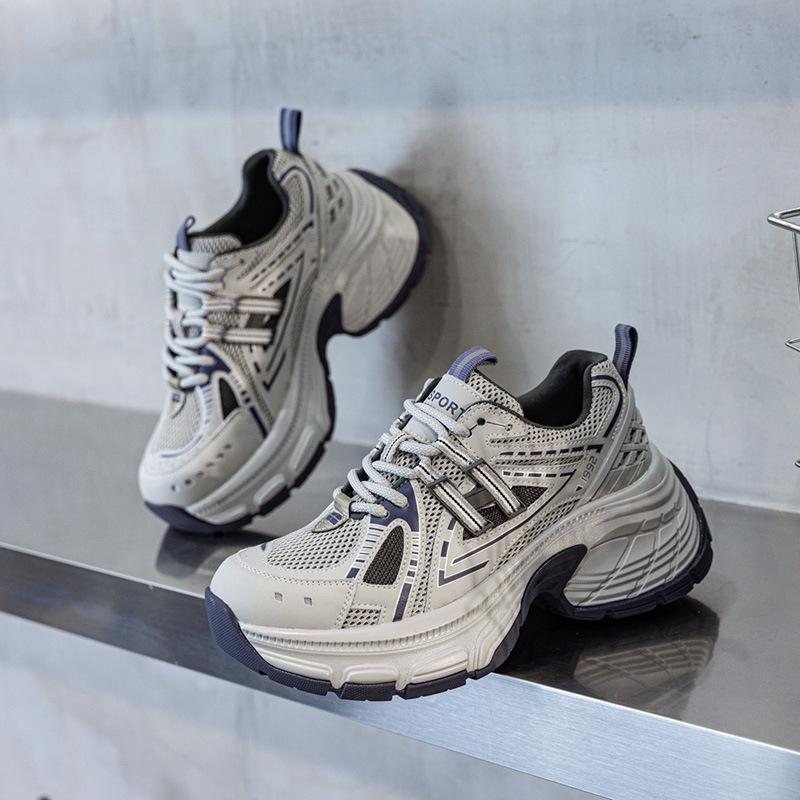 2025 spring new muffin platform dad shoes women show small feet sports versatile casual women's shoes small height