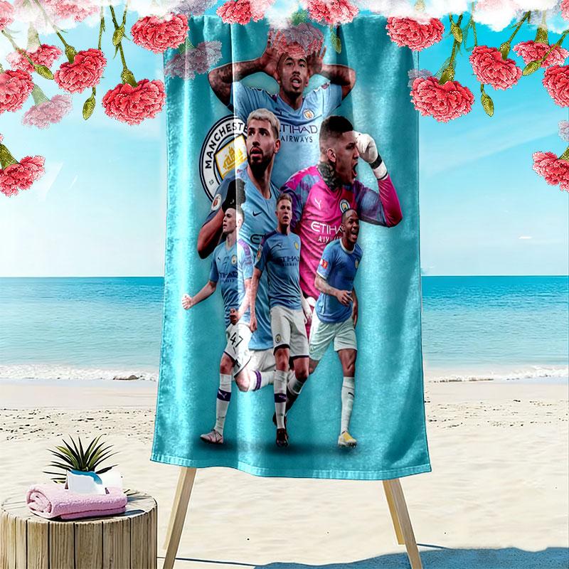 The Blues Print Beach Towel, Large Soft Quick Dry Towel for Beach Camping Swimming