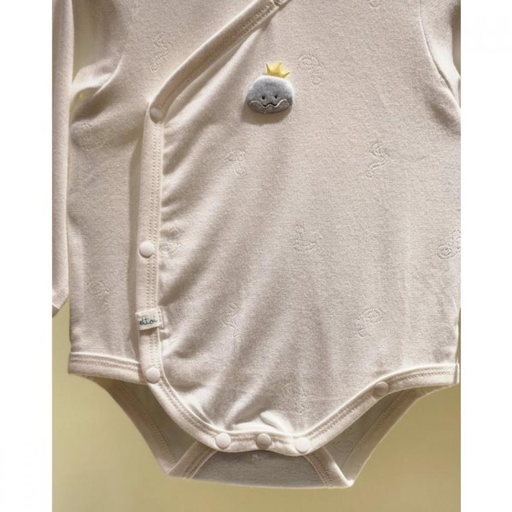 ETTOI Albino Baby Suit + Hand Towel Set 07s0179510  07r085102