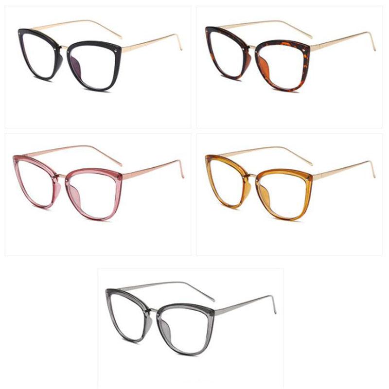 Feminine Optical Myopia Glasses Vintage Brand Design Clear Cat Eye Blue Light Blocking Glasses Women Eyeglasses Degree 0 To -6.0