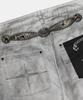 BADBLOOD Viper Gemstone Curved Pants - Dusty White