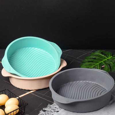 9 Inch Silicone Round Cake Mold Nonstick Baking Pan Mousse Dessert Cake Pan Kitchen Bakeware for Oven Pastry Muffin Cake Tools