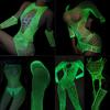 12 Styles Glow In The Dark Fishnet Bodysuit Women Sexy Open Crotch Bodystockings  Pole Dacne Party Club Luminous Sex Clothes