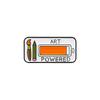 Cartoon Enamel Alloy Brooch Alphabet Paint Brush Battery Shape Cute Badge for Backpack Clothes Decoration Fashion Accessory