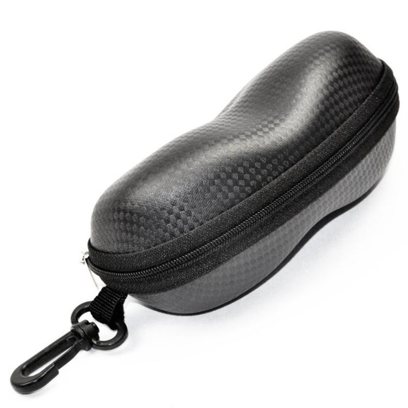 1Pc Black Eyewear Cases with Lanyard Zipper Glasses Box Unisex Sunglasses Presbyopic Glasses Bag Holder Cover