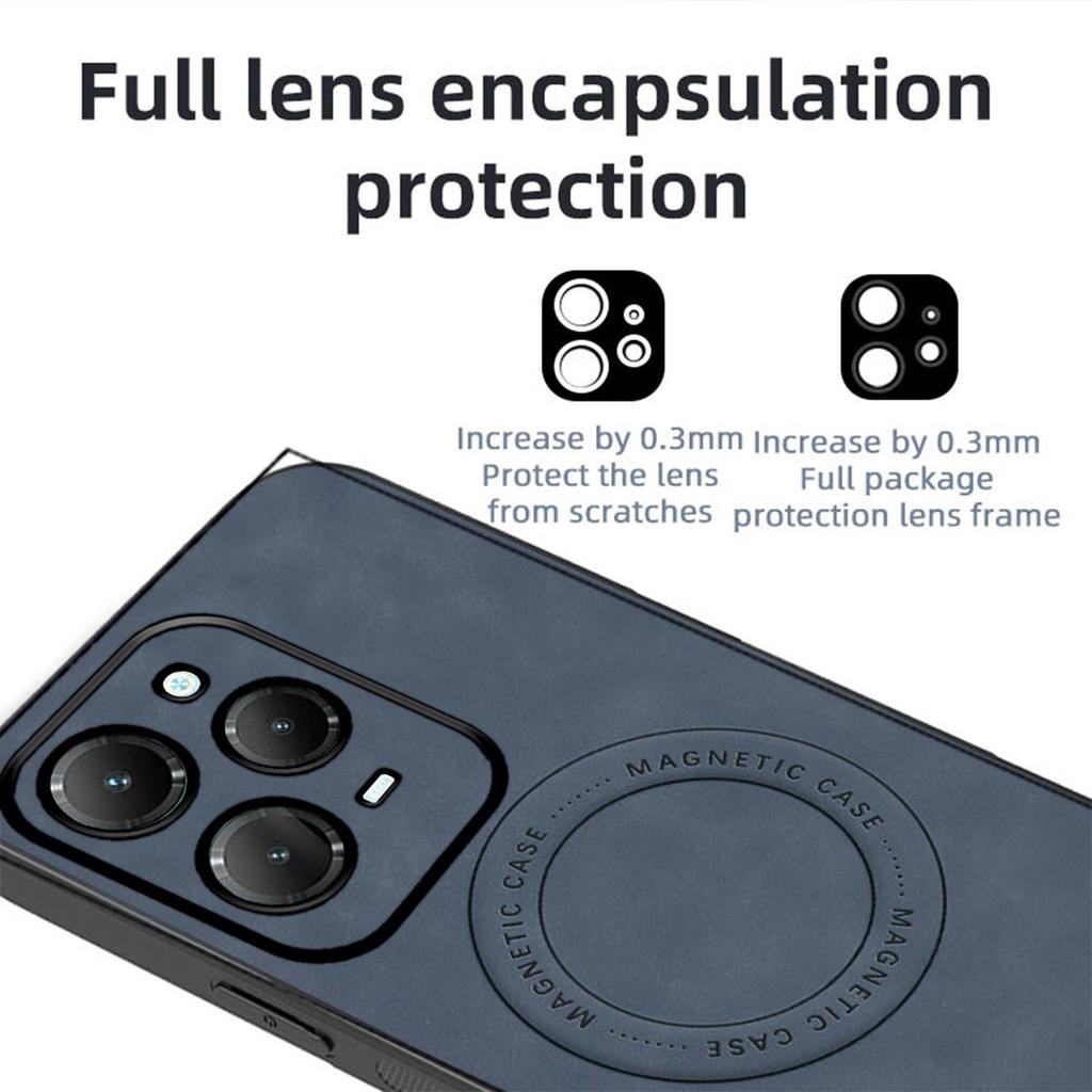 Premium Retro Leather Grain TPU Case for TECNO SPARK 20 Pro,infinix HOT 40 Pro Anti‑Drop Business Phone Shell