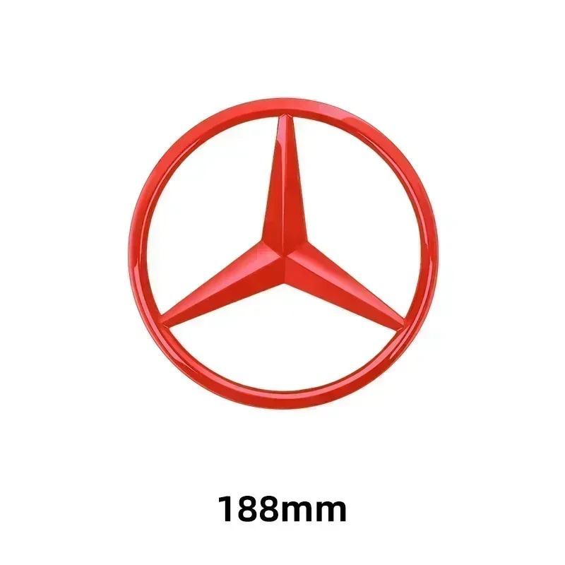 1pc 188mm 210mm ABS Car Front Grille Badge Decal Cover Emblem For Mercedes Benz A/B/C/E/S Class GLA CLA GLE GLK CLK CLS GLS GLC YS7