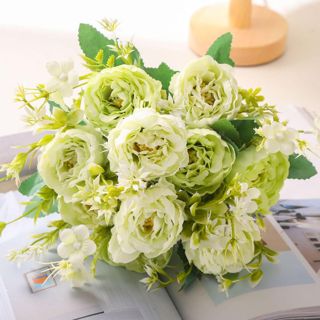 Peony Artificial Flower Bouquets for Weddings & Home Decoration