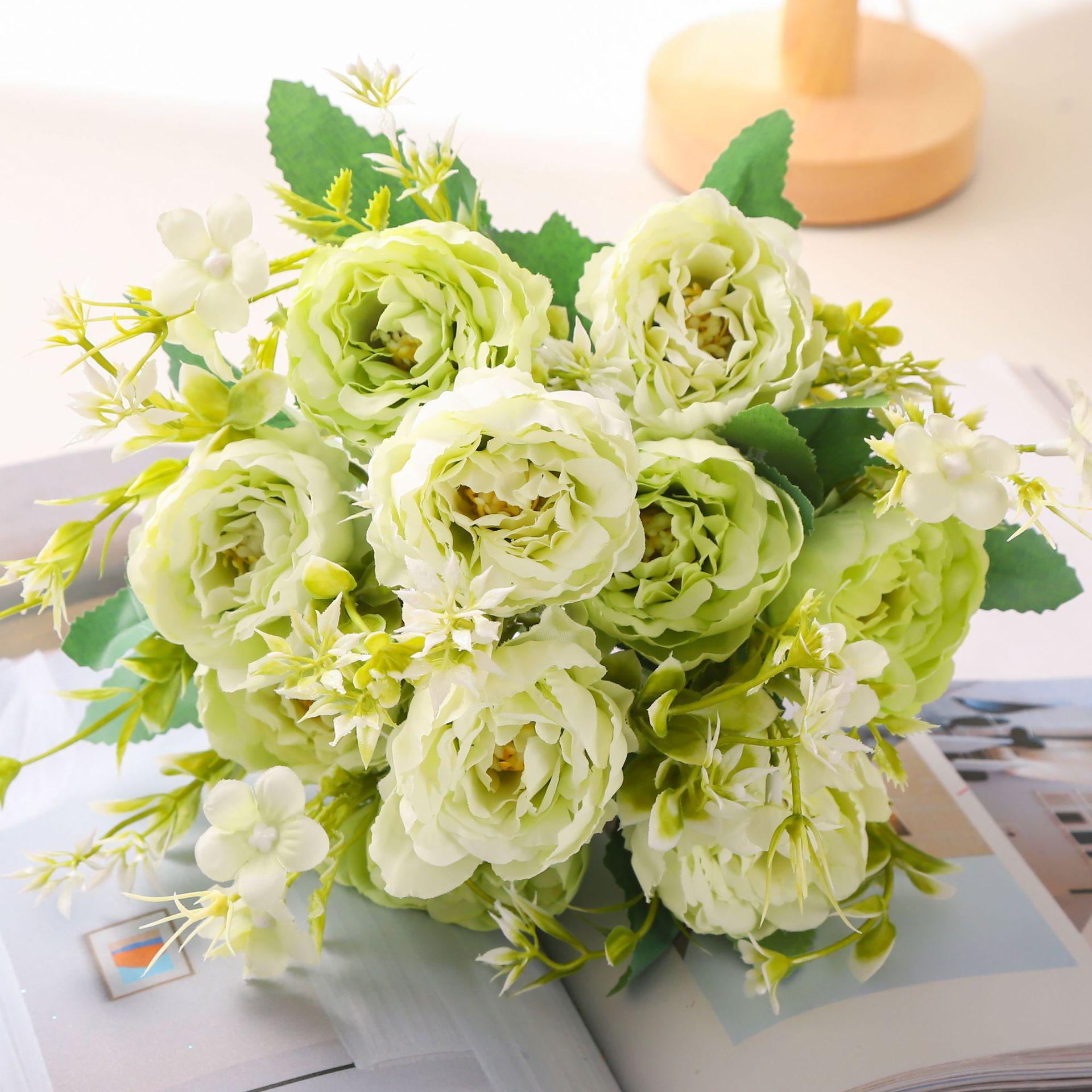

Peony Artificial Flower Bouquets for Weddings & Home Decoration
