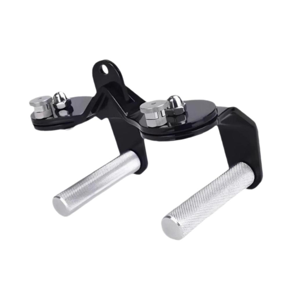 Verstellbares Fitnessstudio-Griffset, Zubehör für Latzug und Rudern, Verstärkt, Ergonomischer Griff, Kompakt