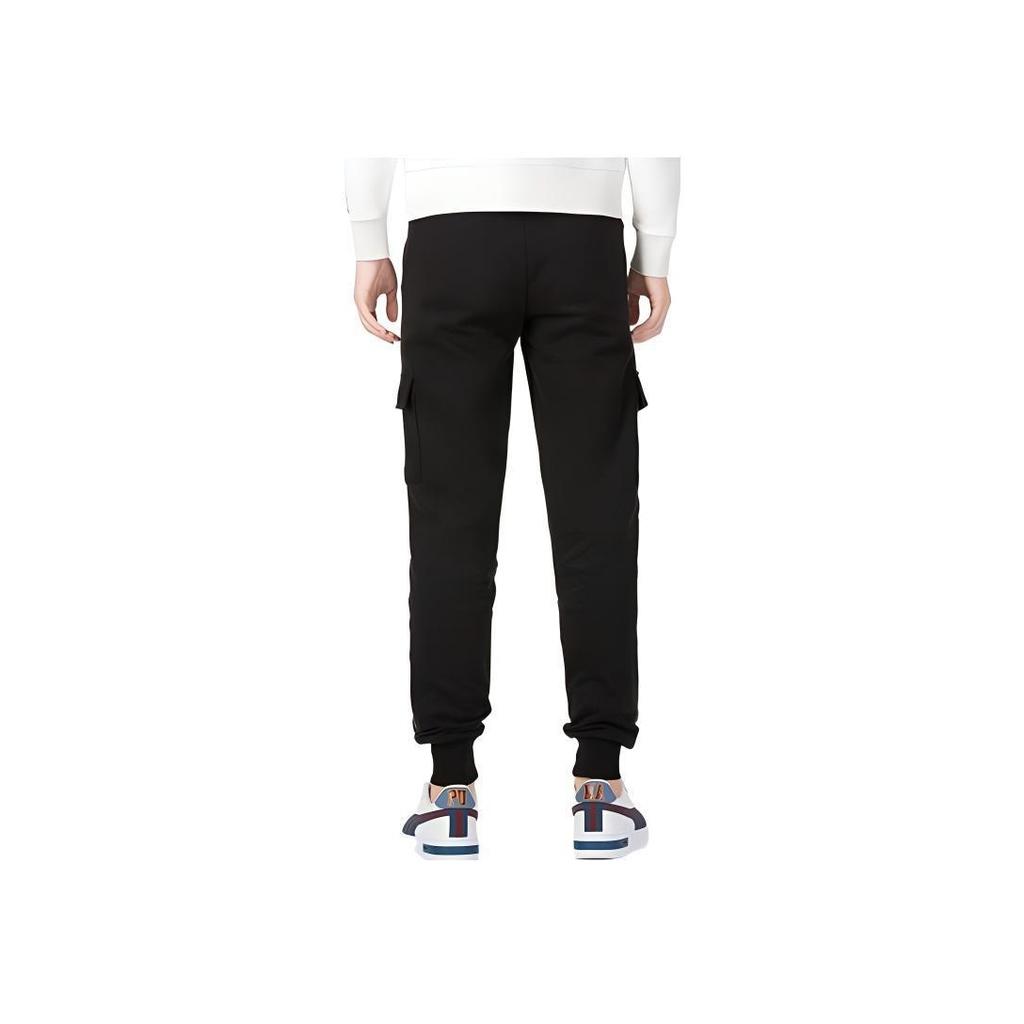 Puma Solid Color Logo Print Dual Pocket Casual Sports Pants Men Bottoms Black 674359-01