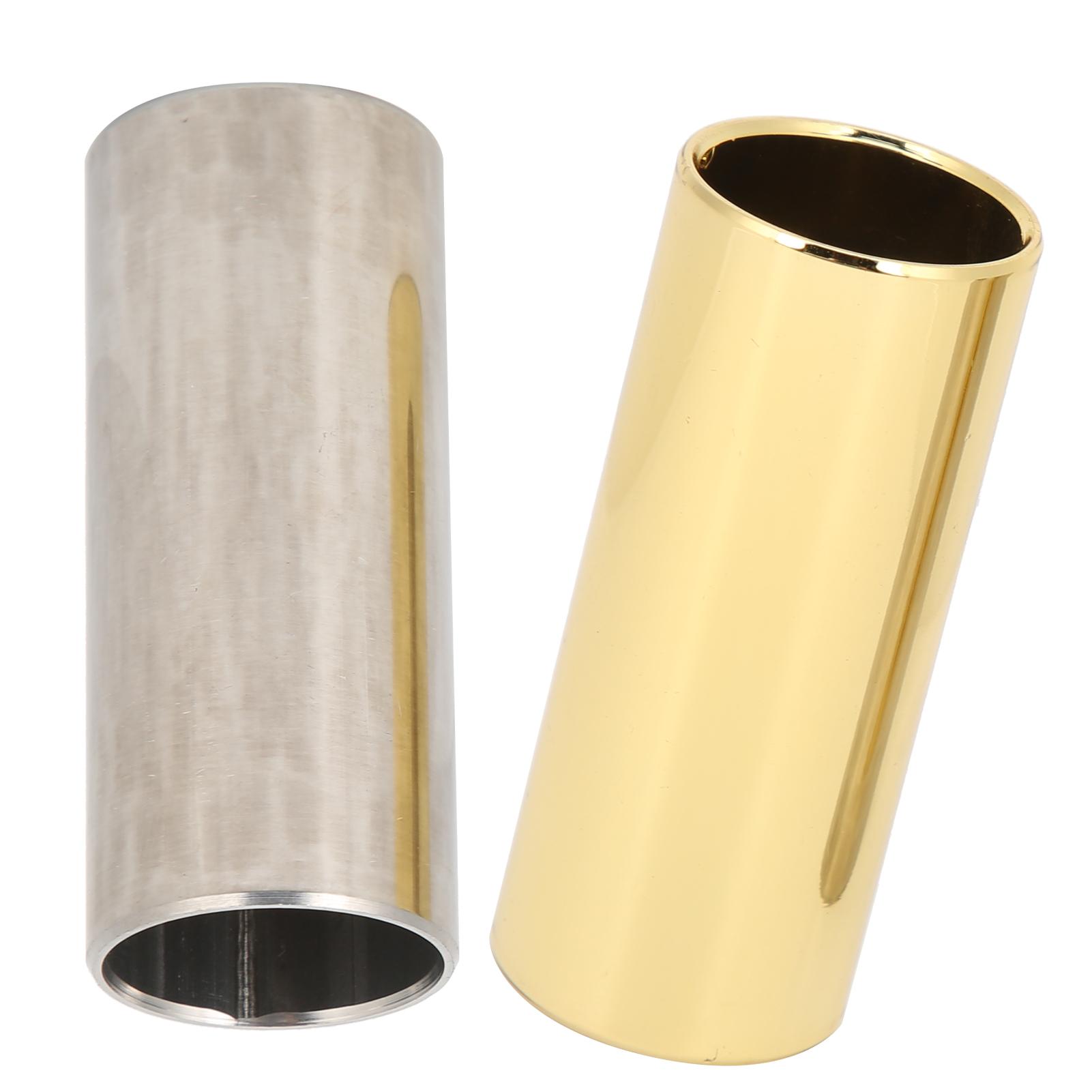 

Набор гитарных слайдов 2 шт. Металлический пальцевый аксессуар для электробаса, банджо, укулелеM02232