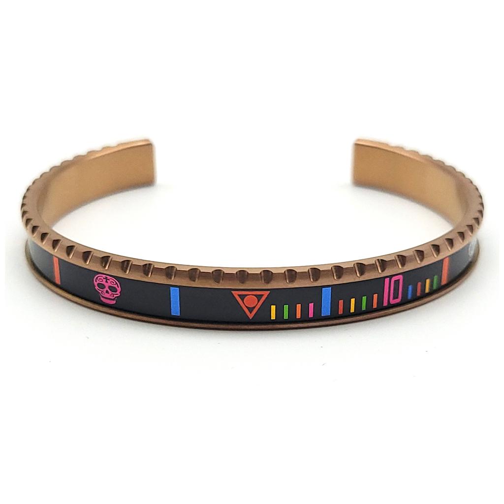Speedometer Official [Pvd Rose Gold Collection] Skull Rainbow