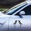 3D Geckoes Metal Scooters Car Decals Badge Emblems Stickers Pack Of 2 For Creative And Individualized Vehicle Decoration