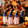 Halloween Geist Dosenhalter Hexenhut Halter, Gruselige Isolierhülle für Standard Party Getränke Zubehör Limonaden Biere, Wiederverwendbarer Kühler