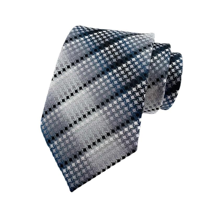 Cozy Up Módní pruhovaná pánská kostkovaná květinová kravata PaisleyTies na svatbu