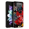 Japanese Bushido Samurai Phone Case for Samsung Galaxy Z Flip 3 4 5 Shell For Samsung Z Flip3 Flip4 Hard PC Fundas Bumper Cover