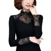 Spring and Autumn New Style Lace Versatile Fashionable Slim Inner Stretch Top for Women