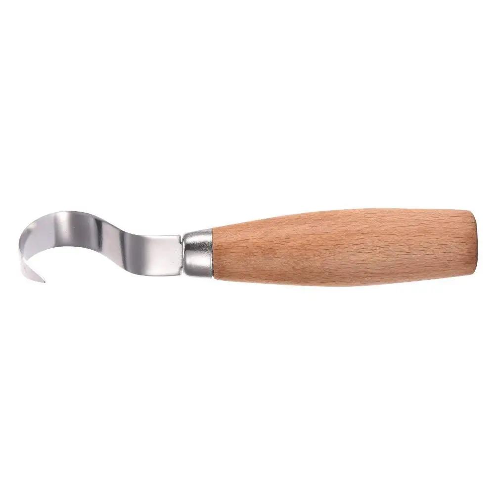 Wooden Carving Hook Knife Beginner Profession Carving Knives Peeling Sculptural Beech Handle Chisel Woodworking Cutter Hand Tool