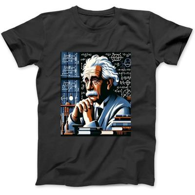 Generisches Wissenschaftler Einstein's Musings Kunst Langarm-T-Shirt Sweatshirt Hoodie für Männer Frauen Kinder Hergestellt in Kanada Schwarz