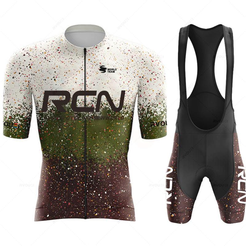 Ropa De Ciclismo Rvouei Arrival Summer Men's Short Sleeve Cycling Shirt Triathlon Team MTB Mountain Race Cycling Clothing