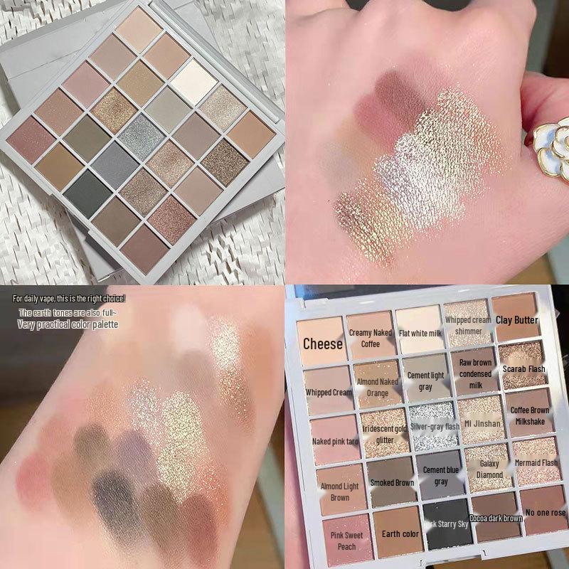 Kappel Lucky Eyeshadow Palette: 25-Color Shimmer & Matte Earth Tones for Beginners