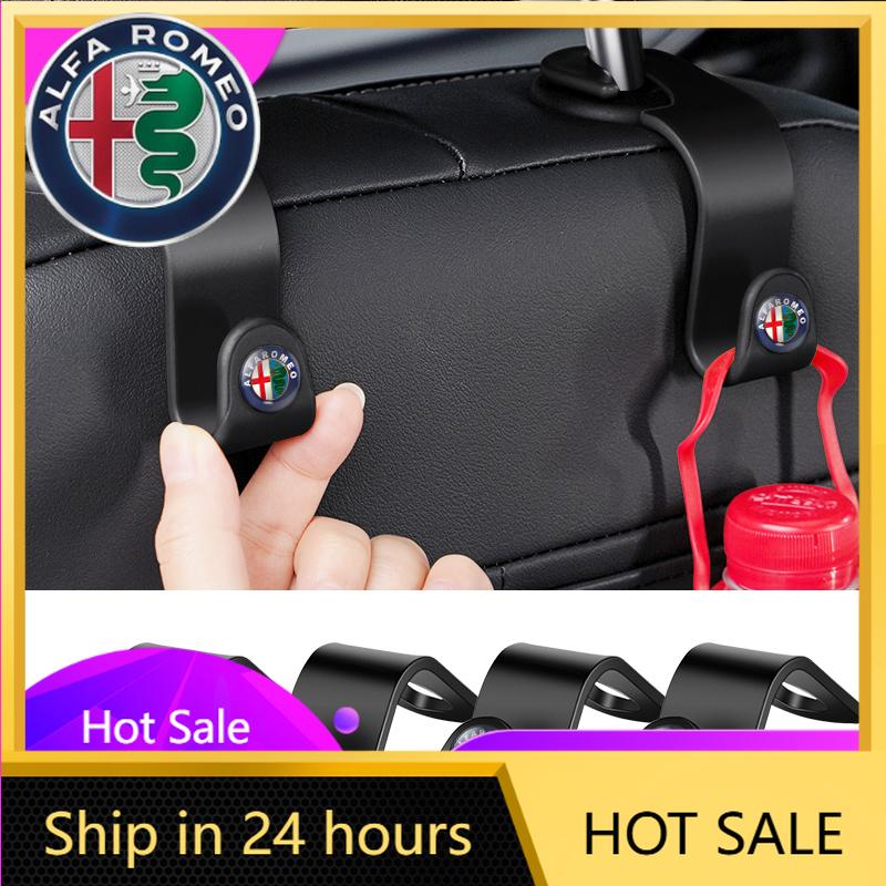 Autoaufkleber Für Alfa Romeo 1/2 Stück Auto-Sitzrücken-Haken Fahrzeugklemmen Langlebiger Haken Für Alfa Romeo giulia stelvio giulietta 159