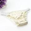 100% Mulberry Silk Sexy Silk Lace Underwear Breathable Low Waist Comfortable Antibacterial Briefs Lingerie Femme  Panties