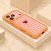Stripe Heart Pattern Case For iPhone 18 Pro Max Shockproof Bumper Soft Silicone Cover For iPhone 17 16 15 14 13 Pro Max 17E