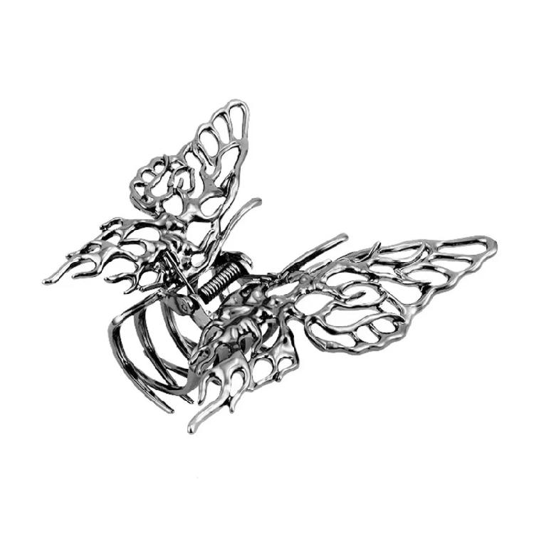 Kreatywna Metalowa Spinka do Włosów w Kształcie Motyla Codzienne Akcesorium do Włosów Dekoracja Imprezowa dla Modnych Kobiet