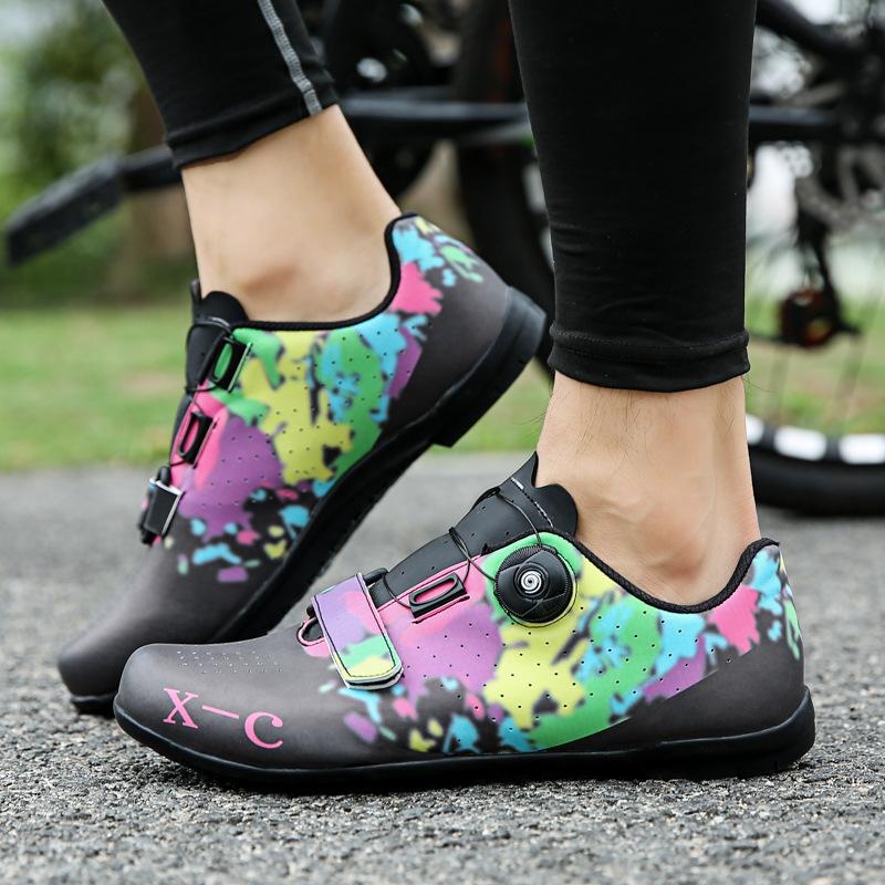 

New cycling shoes men s and women s mountain highway off-road self-cycling shoes knob lock shoes outdoor equipment 46