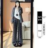 2025 Women's High Waist Soft Wide-Leg Pants with Bow, Slimming Fit, for Spring & Autumn