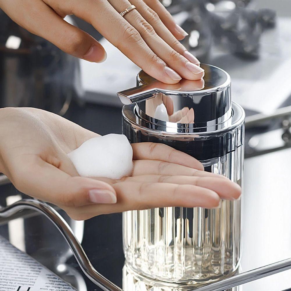Push-type Facial Clean Foam Cup Refillable Liquid Soap Mousse Bottle Dish Soap Container  Bathroom