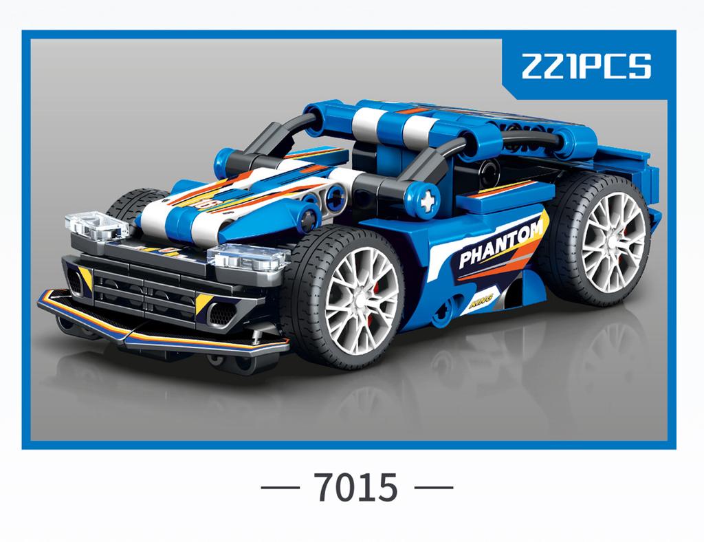 Coche de Carreras de Velocidad City Technique Viejo Modelo Deportivo Clásico Ladrillo de Construcción Super Corredor Grandes Vehículos de Rally Bloque Regalo de Navidad Juguete