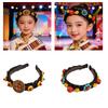 Lightweight Headbands Comfortable Hair Headbands Featuring False Hair and Natural Stone Accents In Ethnic Design