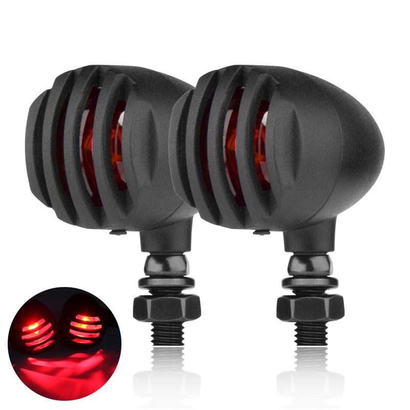 

2 шт. мотоциклетные стоп-сигналы, индикаторная лампа указателя поворота мотоцикла для Red Light