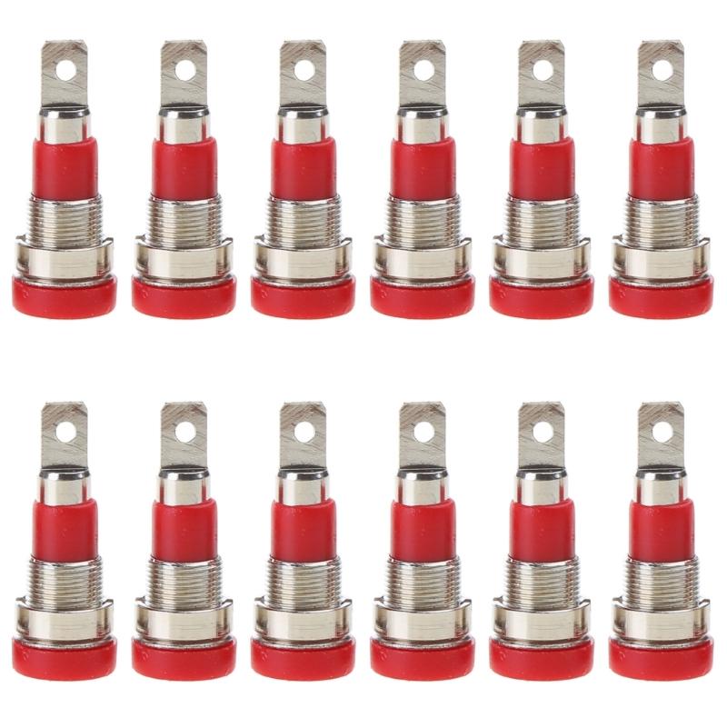 4mm Banana Jack Socket Female Adapter Panel Mount Binding Post M4x28 for Satellites Center Speakers to AVreceivers