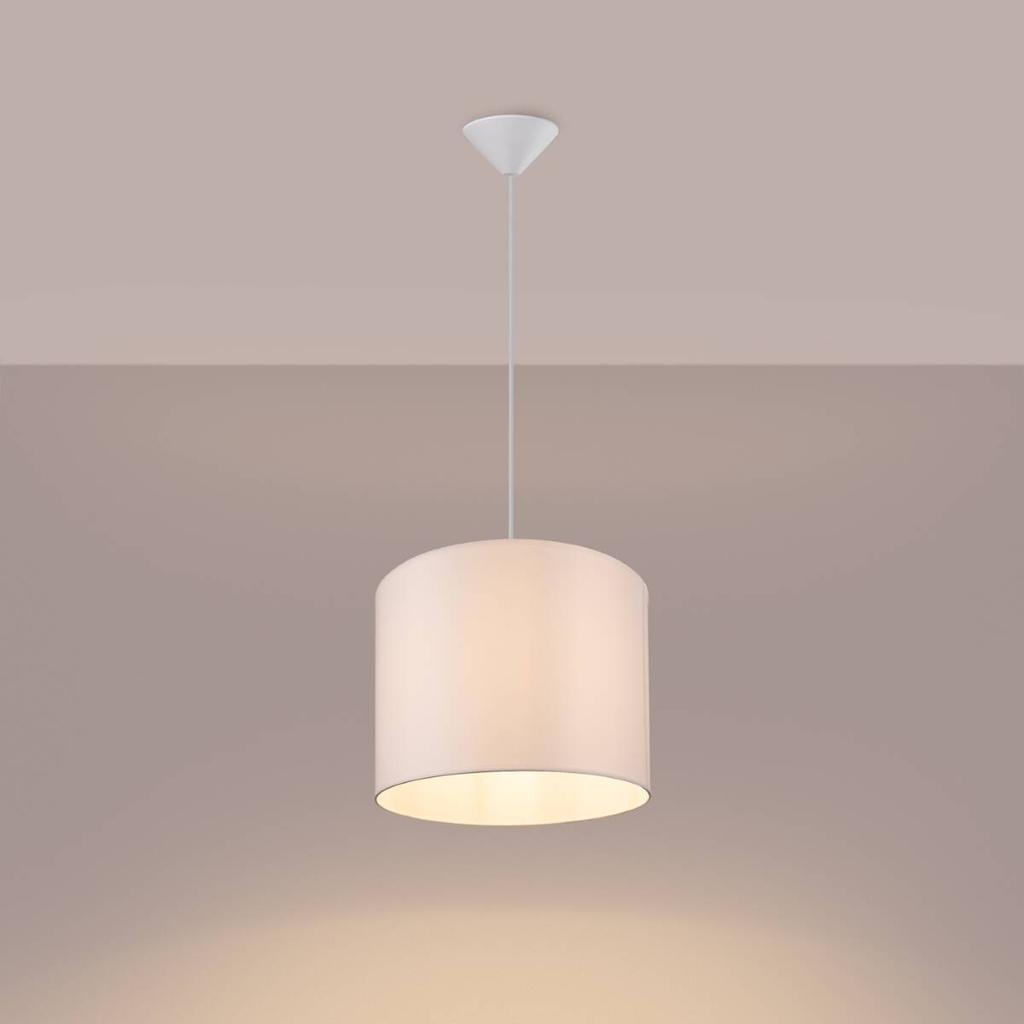 Round white hanging lamp Ø30 cm NOVA 1xE27 15W SL.1403 Sollux Lighting