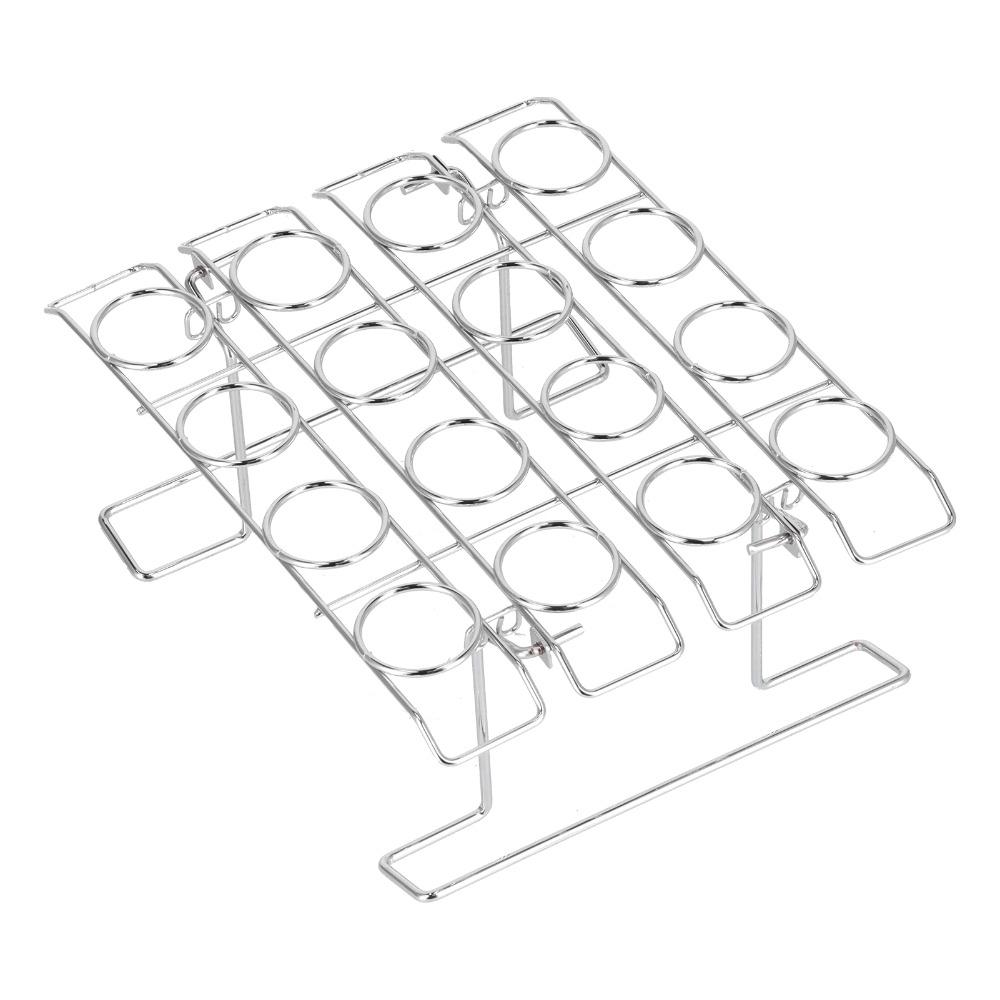 Stainless Steel Cupcake Cone Rack 16 Holes Cupcake Display Stand Ice Cream Cone Holder Display Use