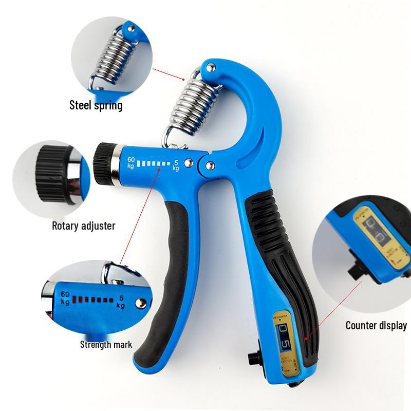 Adjustable Finger & Hand Grip Exerciser - Counting Hand Gripper Fitness Tool