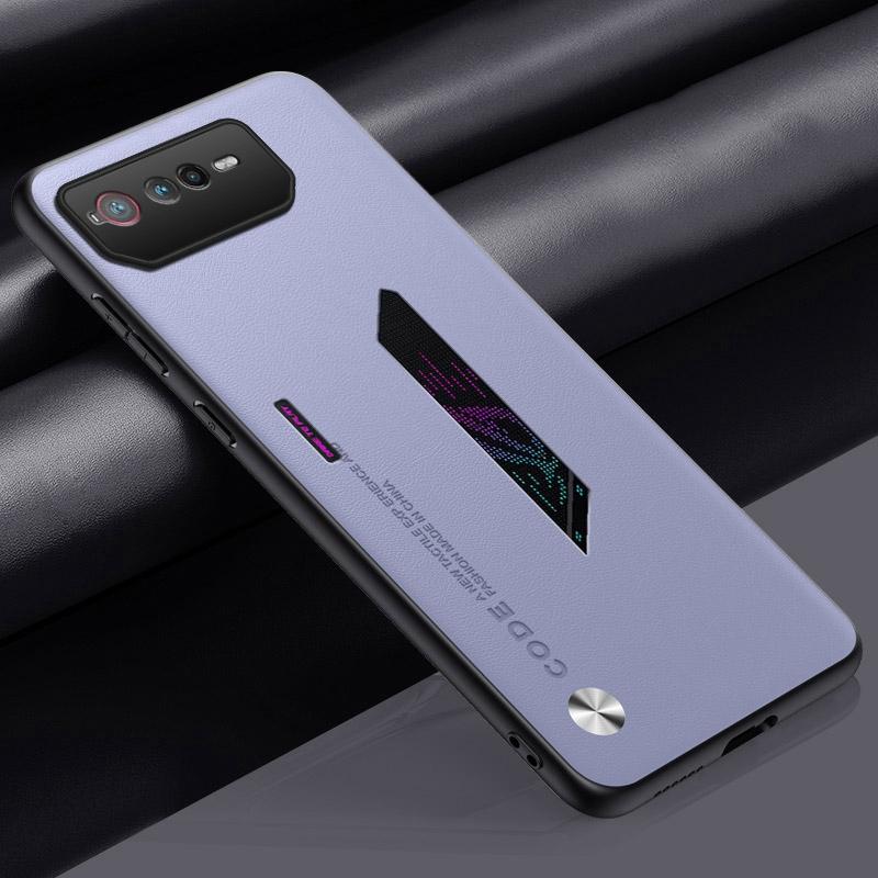 Luxury PU Leather Case For Asus ROG Phone 6 D 6D Back Cover Matte Silicone Full Protection Phone Case For Asus ROG Phone6 D 5G
