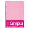 KOKUYO Campus B5 Ruled 30 Notebook, Size, 7.7mm Lines, Sheets, Pink, No-F3AM-P