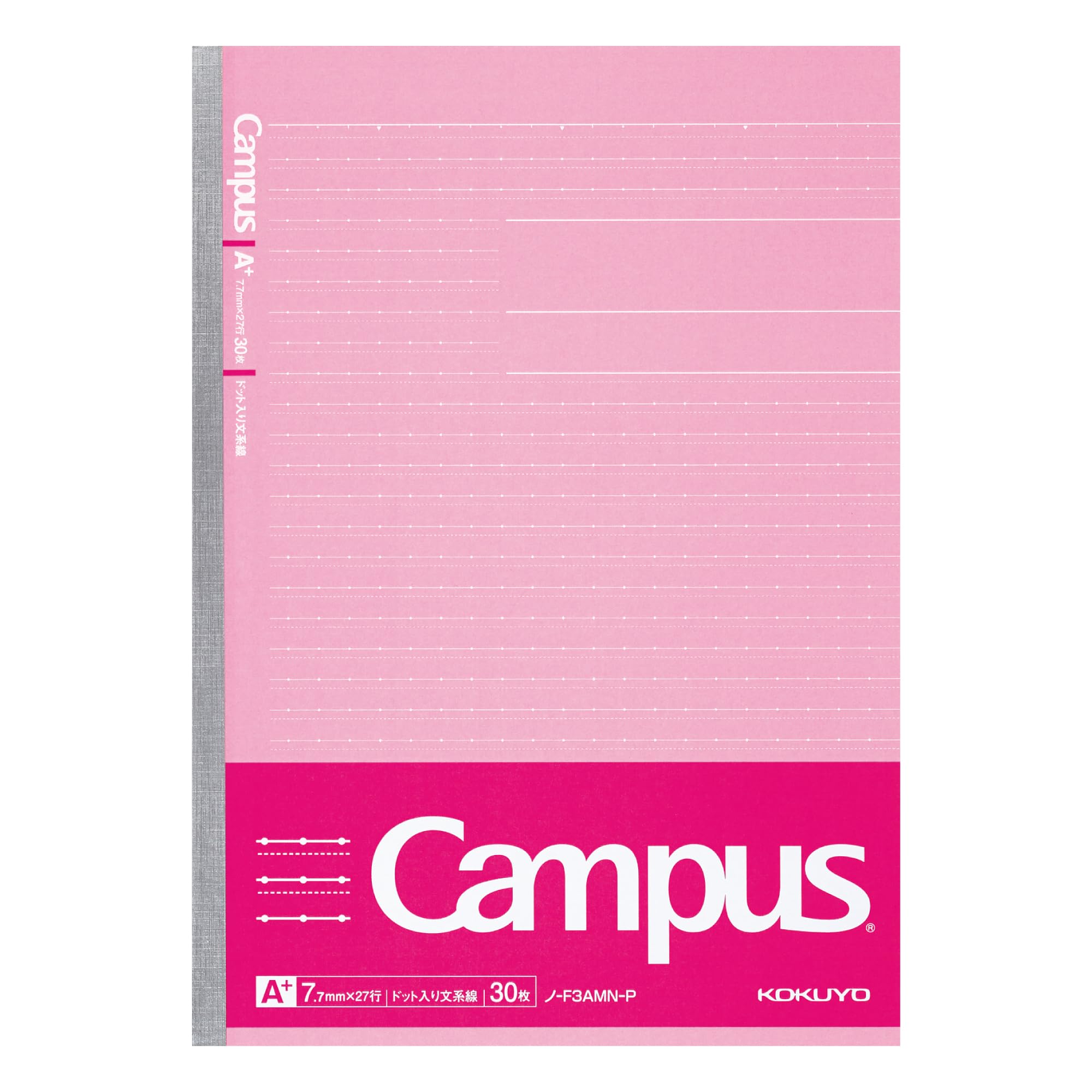

KOKUYO Campus B5 ruled 30 Notebook, size, 7.7mm lines, sheets, Pink, No-F3AM-P рожевий